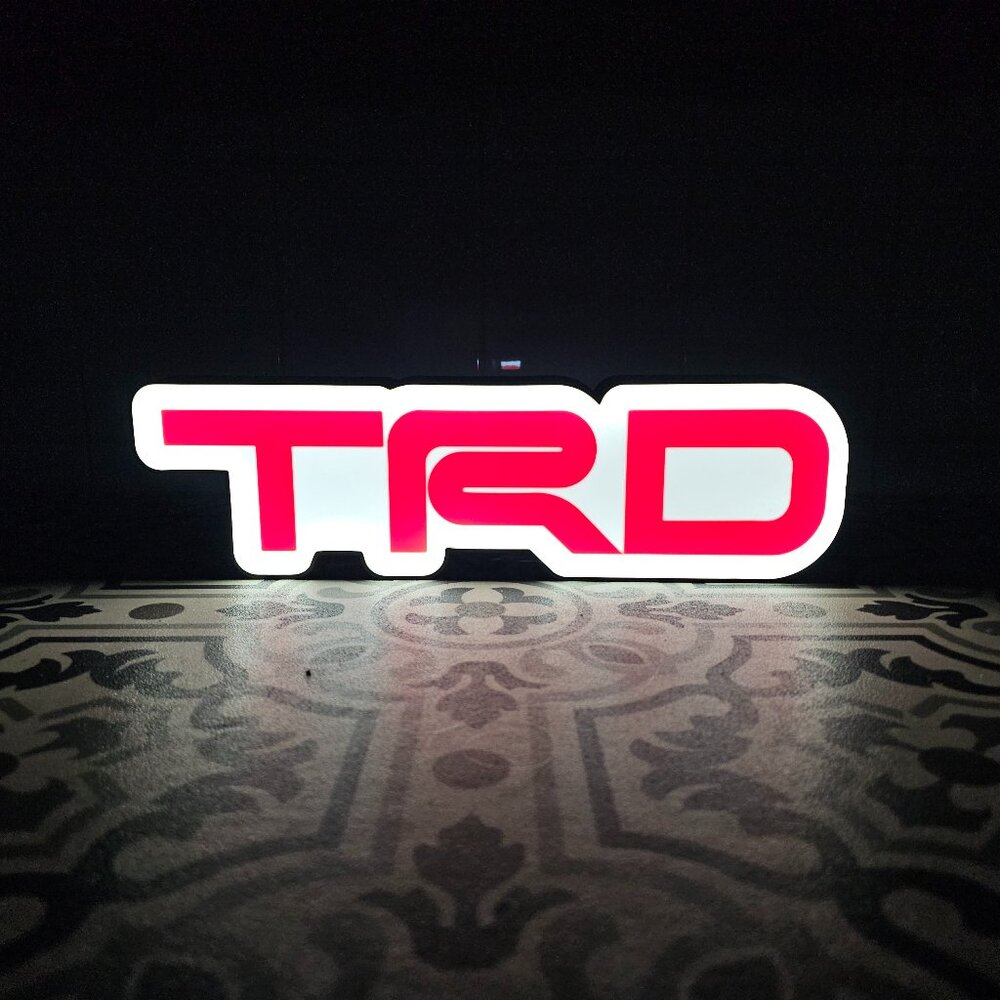 Toyota TRD LED Lightbox Sign – 3D Printed Lamp